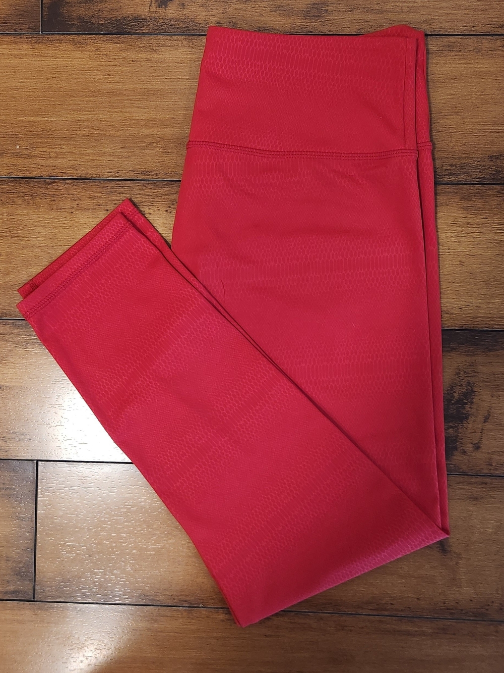 ZYIA Red High-Waist Leggings